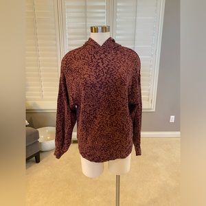 Athleta Balance Printed Ocelot Spot Tawny Rose Hoodie (Size Small) NWOT